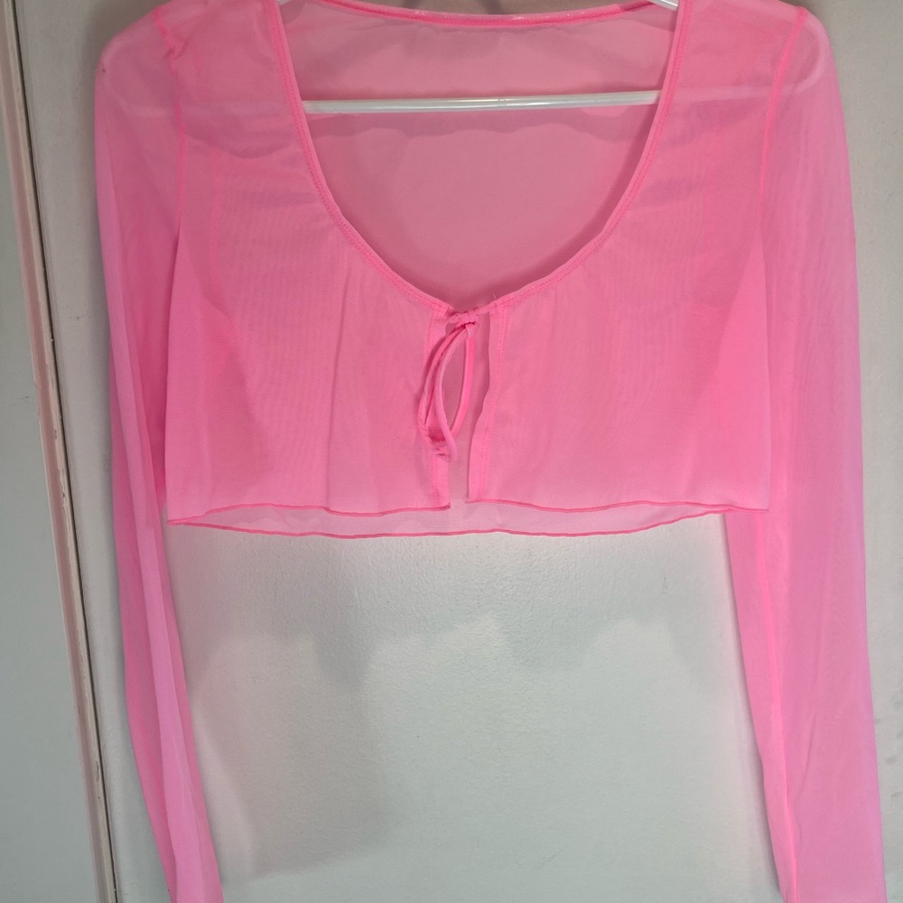 Sheer pink Bolero